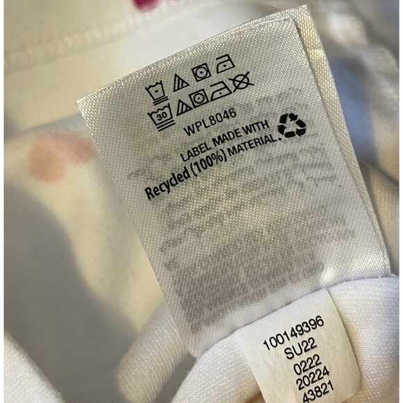 Charter Club T-shirt White With Colored Hearts Short Sleeves  Women’s Size XXL - Picture 4 of 11